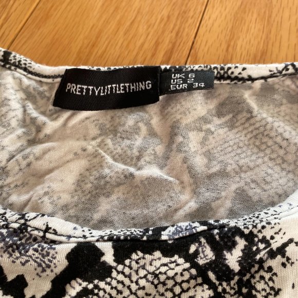 Snakeskin pattern bodycon dress - Picture 3 of 3